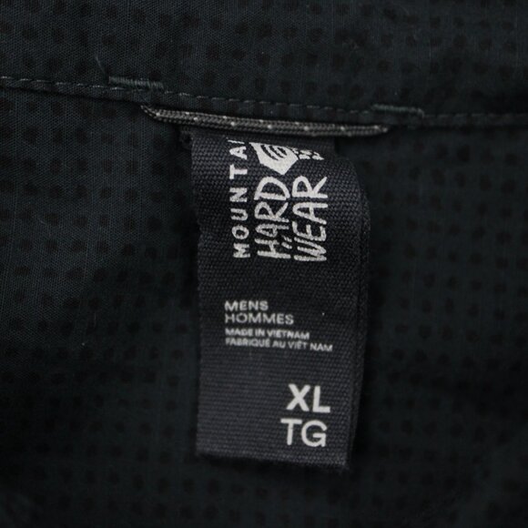 Mountain Hardwear Conness Lakes Shirt Mens XL Black 100% Cotton Short Sleeve - Picture 9 of 14